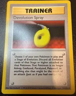 Pokemon - Base Set Shadowless - Devolution Spray 72/102 - Rare NM / M - Image 1