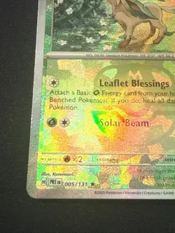 Pokemon Leafeon 120HP Rare Masterball Pattern Sv: Prismatic Evolutions 005/131 - Image 2