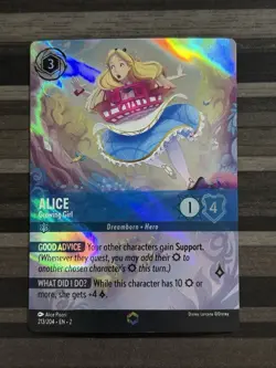 Disney Lorcana | Alice - Growing Girl | Rise of the Floodborn | Enchanted | NM - Image 1