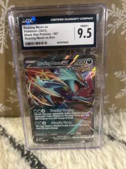 Roaring Moon ex SVP 067 Black Star Promo Pokemon TCG Card CGC 9.5 Mint+ - Image 1