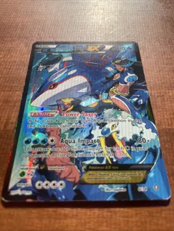 Team Aqua's Kyogre EX - 6/34 Full Art Ultra Rare - Double Crisis Pokemon Card - Image 3