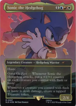 Sonic the Hedgehog Rainbow Foil FOIL M Secret Lair Drop Series 2087 MTG - Image 1