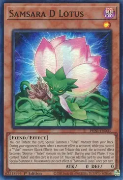 Samsara D Lotus - PHNI-EN003 - Super Rare - 1st Edition Yugioh - Image 1