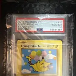 PSA 10 Pokemon Flying Pikachu Evolutions Secret Rare 110/108 Regular HP40 - Image 1