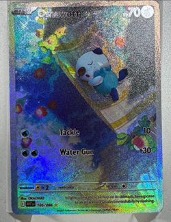 Oshawott 105/086 AR White Flare 2025 Illustration Rare Pokemon TCG - Image 1