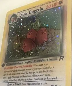 Pokemon TCG 1st Edition Dark Dugtrio 6/82 Team Rocket Holo 2000 - Image 2