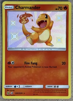 2019 POKEMON SUN & MOON HIDDEN FATES SHINY VAULT CHARMANDER HOLO SV6/SV94 NM+ - Image 1