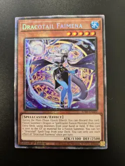 Yugioh Dracotail Faimena - JUSH-EN002 - 1st Ed. Starlight Rare - NM - Image 1