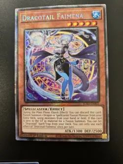 Yugioh Dracotail Faimena - JUSH-EN002 - 1st Ed. Starlight Rare - NM - Image 2