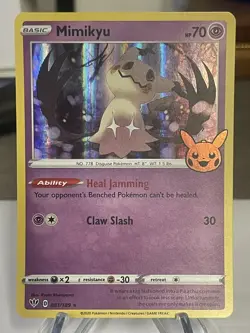 #T5 Pokemon TCG Halloween Trick Or Trade Mimikyu #81/189 Holo Rare - Image 2