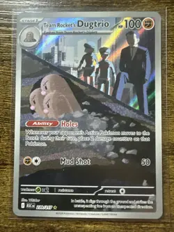 Team Rocket's Dugtrio 239/217 Illustration Rare, Ascended Heroes Pokemon TCG, NM - Image 1
