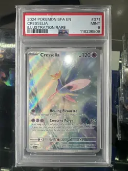 2024 Pokemon Cresselia 071/064 Shrouded Fable PSA 9 - Image 1