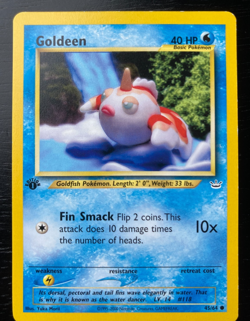 Pokemon Neo-Revelation Non-Holo 1st Edition Goldeen 45/64 Excellent Condition - Image 1