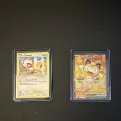 Pokemon Meowth EX Toys 'R' Us Promo + Perfect Order Meowth illustration rare - Image 1