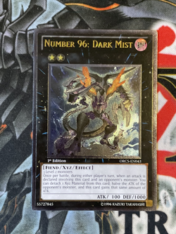Yugioh Number 96: Dark Mist ORCS-EN043 Ultimate Rare 1st Ed NM - Image 1