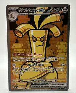 Paradox Rift Pokemon Card, Gholdengo EX 252/182 Ultra Rare - Image 1