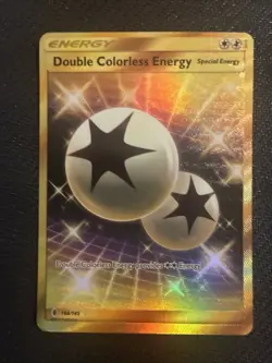 Pokemon Double Colorless Energy SM Guardians Rising Card 166/145 Secret Rare - Image 1