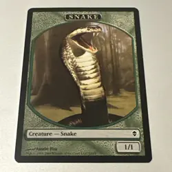 Snake Token #10 Zendikar ZEN Magic MTG Magic Gathering Card - Buy 3 Get 2 Free - Image 1