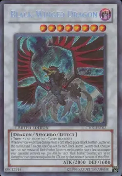 CT07-EN002 Black - Winged Dragon Secret Rare LTD Edition Near Mint YuGiOh TCG - Image 1