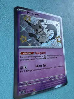 Mimikyu - 160/091 - Pokemon Paldean Fates Shiny Rare Card NM - Image 2