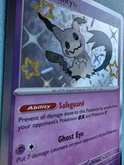 Mimikyu - 160/091 - Pokemon Paldean Fates Shiny Rare Card NM - Image 3