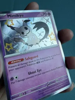 Mimikyu - 160/091 - Pokemon Paldean Fates Shiny Rare Card NM - Image 4