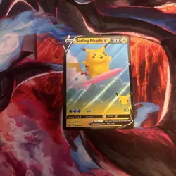 Pokemon TCG Surfing Pikachu v Celebrations Holo Ultra Rare Card 008/025 - Image 2