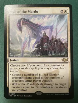 2025 Will of the Mardu #17 Tarkir Dragonstorm Commander TDC Magic MTG - Image 1