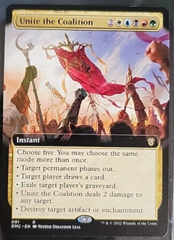 MTG Unite the Coalition 91 Extended Art Dominaria United Commander - Image 1