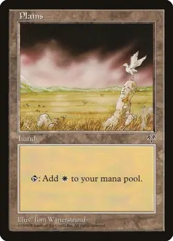 Plains (D) Mirage NM Basic Land MAGIC THE GATHERING - Image 1