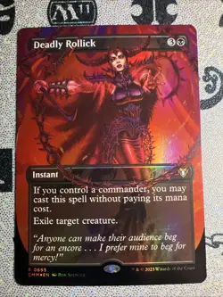 MTG - Deadly Rollick (Borderless) Commander Masters FOIL NM - Image 1