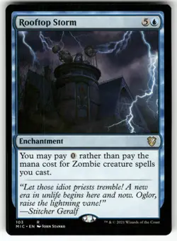 MAGIC: THE GATHERING ROOFTOP STORM 103 COMMANDER: INNISTRAD: MIDNIGHT HUNT NM - Image 1