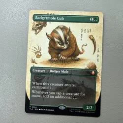 1x Badgermole Cub, Borderless Art, Avatar Magic MTG NM - Image 1