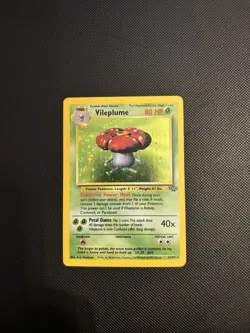 Pokemon TCG Vileplume Jungle Unlimited Rare Card 31/64 NM - Image 1