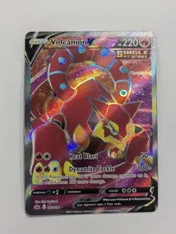 Volcanion V (Full Art) 162/198 Swsh06: Chilling Reign Holo Pokemon TCG NM - Image 1