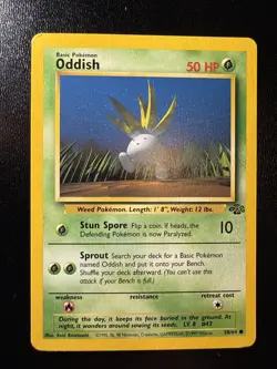 FREE SHIPPING Oddish 58/64 Jungle Regular POKEMON - Image 1