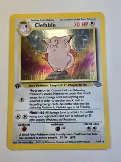 Clefable [Holo] Pokemon Jungle #01/64 [First Edition] - Image 1