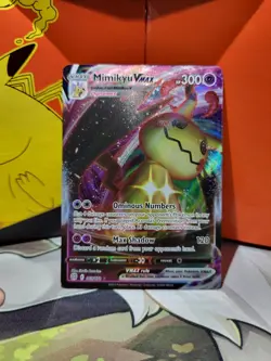 Pokemon TCG S&S Brilliant Stars Mimikyu VMAX 069/172 Holo Ultra Rare NM - Image 1