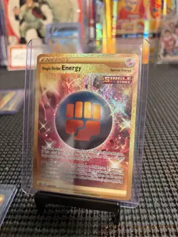English Pokemon Single Strike Energy (Secret) 183/163 Battle Styles Holo GOLD - Image 1