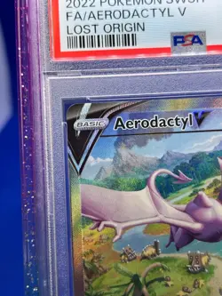 Pokemon Lost Origin Aerodactyl V #180 180/196 Alternate Alt Art PSA 10 W Guard - Image 2