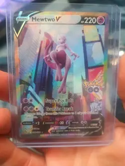 Mewtwo V (Alternate Full Art) 072/078 Pokemon GO Holo NM/M - Image 1