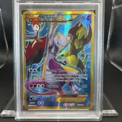2015 Pokemon XY Breakthrough Mewtwo #163 Secret Rare EN Graded PSA 5 - Image 3