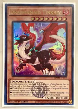 Yugioh Dragonmaid Tinkhec BLMM-EN059 Ultra Rare Ultra Rare 1st Edition - Image 1