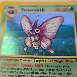 Venomoth [Holo] Pokemon Jungle #13/64 [1st Edition] - Image 2