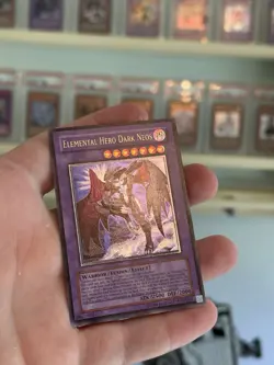 Yugioh Elemental Hero Dark Neos (UTR) POTD-EN033 Enhanced Euro NM Ultimate Rare - Image 1