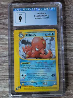 2003 Pokemon Aquapolis Octillery #26 CGC Mint 9 - Image 1