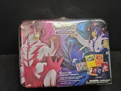 2021 Pokemon TCG Treasure Chest Tin Lunchbox Sealed - Image 1