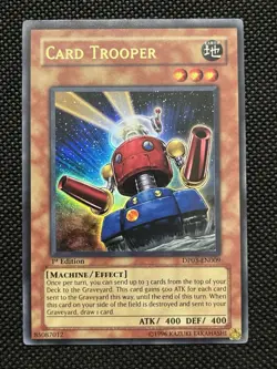 Card Trooper DP03-EN009 Ultra Rare 1st Edition Moderate Play English Yu-Gi-Oh! - Image 1