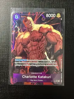 One Piece CCG Charlotte Katakuri OP11-067 Alternate Art Super Rare Foil 8000 - Image 1
