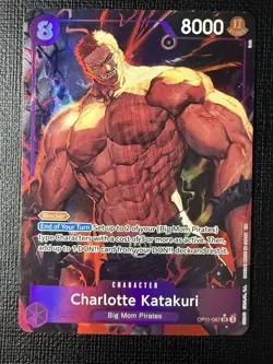 One Piece CCG Charlotte Katakuri OP11-067 Alternate Art Super Rare Foil 8000 - Image 2
